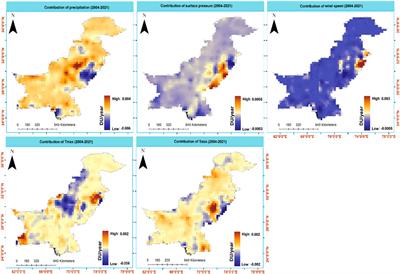 Evaluating the potential footprints of land use and land cover and climate dynamics on atmospheric pollution in Pakistan